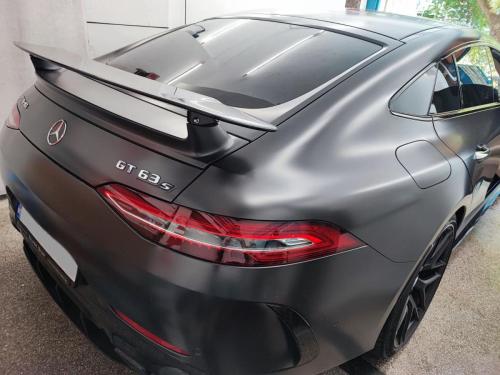 Затъмняване на стъкла Бургас автомобил mercedes gt63S с автомобилно фолио 5